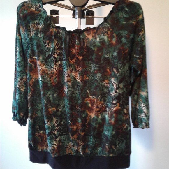 Christine Gerard Y2K Blouse Size L - Picture 2 of 9